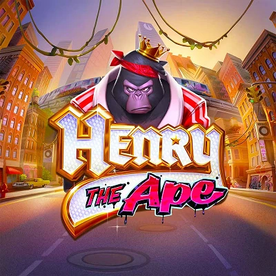 Henry the Ape — Gokkast Henry the Ape met stedelijke achtergrond en gorilla met kroon